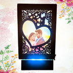 Personalized LED Photo Lamp – Custom Rotating Love Frame | Anniversary, Wedding & Gift for Couples