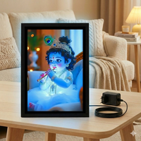 Lovebloom Krishna Digital Aluminium Acrylic Adaptor Timer – Multi-Function Wall Clock