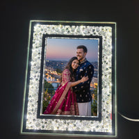 Lovebloom Personalized Crystal LED Photo Frame – Luxury Custom Memory Frame