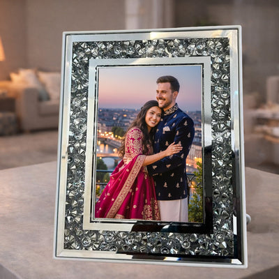 Lovebloom Personalized Crystal LED Photo Frame – Luxury Custom Memory Frame