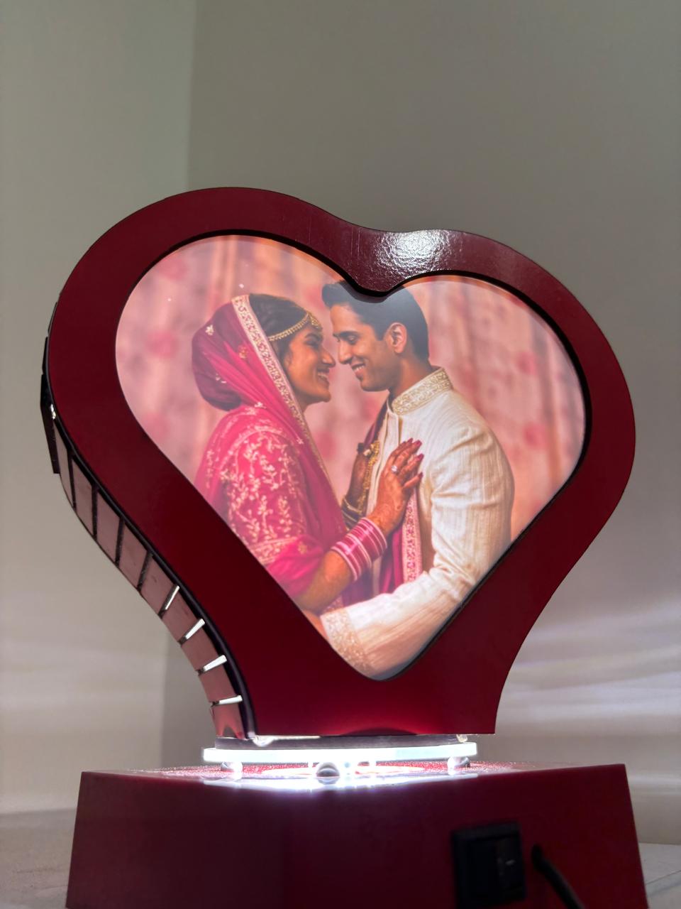 Rotating Personalized Acrylic Photo Lamp | Custom Anniversary, Birthday & Wedding Gift